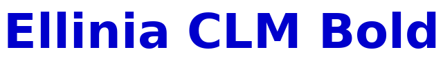 Ellinia CLM Bold шрифт